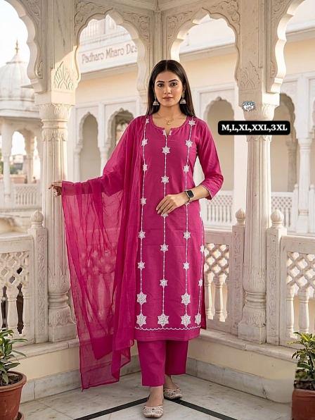 Jaipuri cotton 3pcs wholesale kurti fb